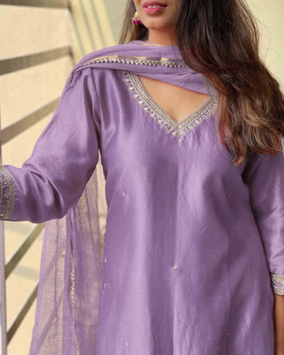 MAA SHAKTI ENTERPRISE Self Design Kurta, Trouser/Pant & Dupatta Set