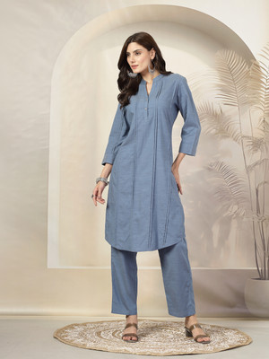 Nayam By Lakshita Solid Kurta, Palazzo & Dupatta Set