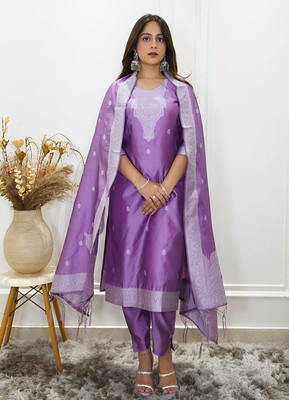 VredeVogel Embroidered Kurta, Trouser/Pant & Dupatta Set