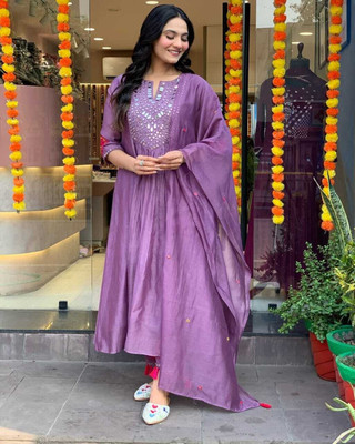 amara fashion Embroidered Kurta, Trouser/Pant & Dupatta Set
