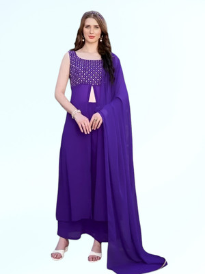 LIMBUDI CREATION Embroidered Kurta, Trouser/Pant & Dupatta Set