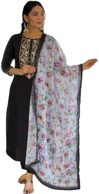 FancyFits Embroidered Kurta, Salwar & Dupatta Set