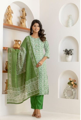 Jaipur fashion factory Printed Kurta, Trouser/Pant & Dupatta Set