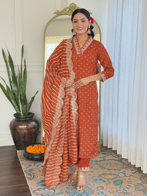 Stylish Fashion Embroidered Kurta, Trouser/Pant & Dupatta Set