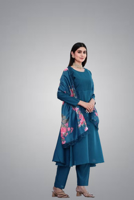 clothstory Floral Print Kurta, Trouser/Pant & Dupatta Set