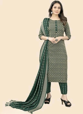 ALISHA CREATIONS Woven Kurta, Trouser/Pant & Dupatta Set