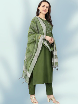 vedu Self Design, Embroidered Kurta, Salwar & Dupatta Set