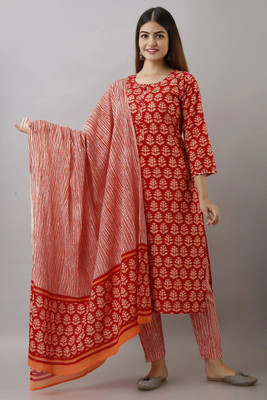 Prathmikta Printed Kurta, Trouser/Pant & Dupatta Set