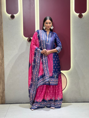 TheBestBuyers Self Design Kurta, Trouser/Pant & Dupatta Set