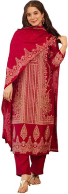 KutumB Striped Kurta, Trouser/Pant & Dupatta Set