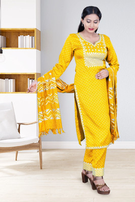 SABRANG MIX & MATCH Embroidered Kurta, Trouser/Pant & Dupatta Set