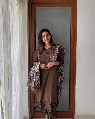 MUDRA FASHION Embroidered Kurta, Trouser/Pant & Dupatta Set