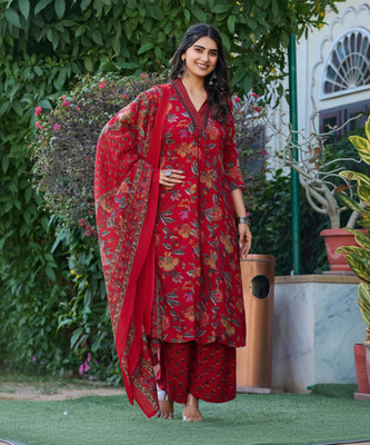 YAGNIK FASHION Floral Print Kurta, Salwar & Dupatta Set