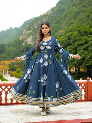 DIVENA Floral Print Kurta, Trouser/Pant & Dupatta Set