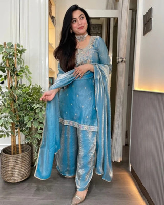 BALOJ SILK Women Kurta Pant Dupatta Set