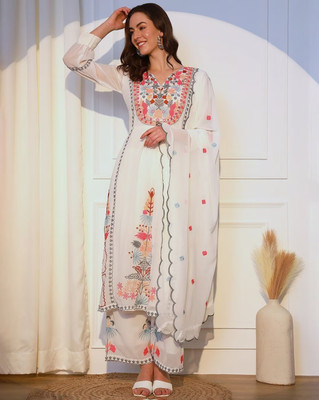 Dwiza Enterprise Women Kurta Palazzo Dupatta Set