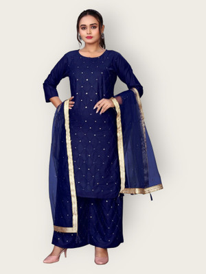 HOC's Embellished Kurta, Salwar & Dupatta Set