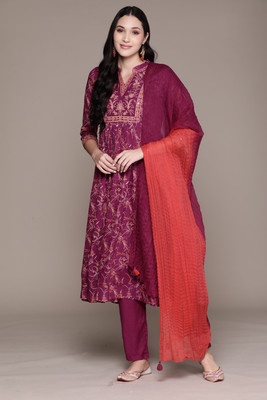 Aarke Ritu Kumar Embellished Kurta, Trouser/Pant & Dupatta Set
