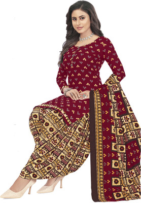 amozo Printed Kurta, Patiala & Dupatta Set