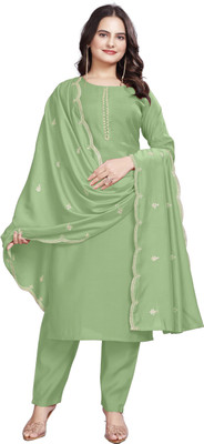 HOUSE OF COMMON Embroidered Kurta, Trouser/Pant & Dupatta Set