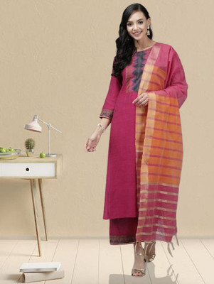 SoshrepCreation Self Design Kurta, Palazzo & Dupatta Set