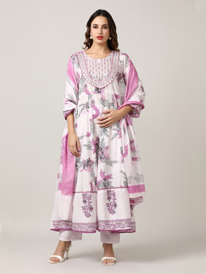 Jaipur Kurti Printed Kurta, Trouser/Pant & Dupatta Set