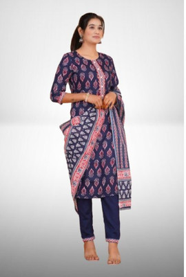 Jaipur fashion factory Printed Kurta, Trouser/Pant & Dupatta Set