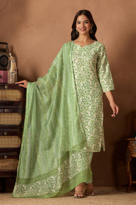 KALEE Floral Print Kurta, Trouser/Pant & Dupatta Set