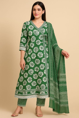 ROSHNI Floral Print Kurta, Trouser/Pant & Dupatta Set