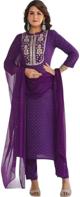 Gopi Kishan Premium Embellished Kurta, Trouser/Pant & Dupatta Set