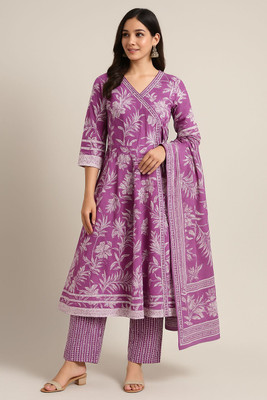 ROSHNI Printed Kurta, Trouser/Pant & Dupatta Set
