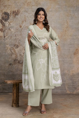 ANOUK Embroidered Kurta, Trouser/Pant & Dupatta Set