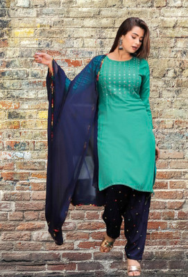 vasuprada Embroidered Kurta, Patiala & Dupatta Set