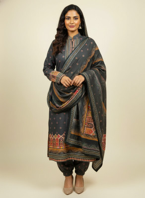 XENIOS Printed Kurta, Palazzo & Dupatta Set