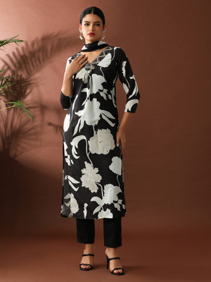 Jaipur Kurti Printed Kurta, Trouser/Pant & Dupatta Set