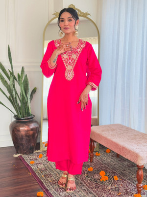 Dokhona Embellished Anarkali Kurta, Bottom & Dupatta Set