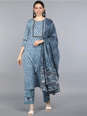 CreationRajvi Printed Kurta, Trouser/Pant & Dupatta Set