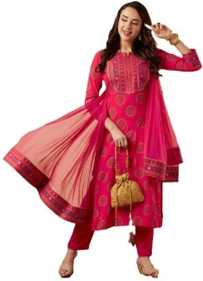 ShreeVastra Embroidered Kurta, Trouser/Pant & Dupatta Set