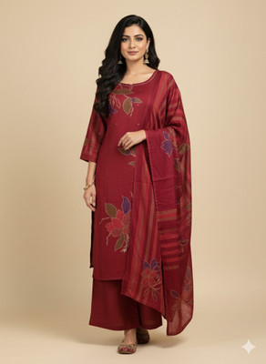 AARYA Floral Print Kurta, Trouser/Pant & Dupatta Set