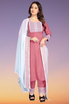 MAA SHAKTI ENTERPRISE Self Design Kurta, Trouser/Pant & Dupatta Set