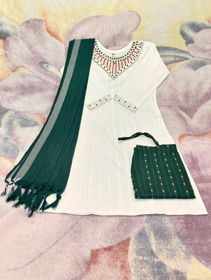 The sius fashion Embroidered Kurta, Trouser/Pant & Dupatta Set