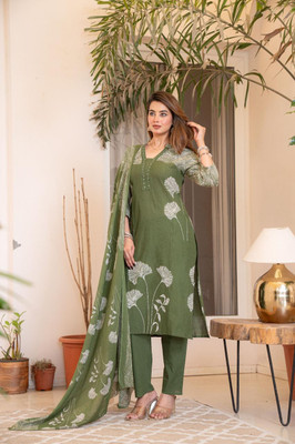 DARVIKAA COLLECTION Printed Kurta, Trouser/Pant & Dupatta Set