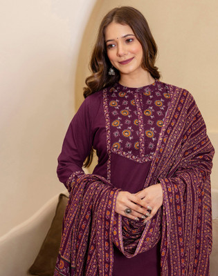 Skylee Embellished Kurta, Salwar & Dupatta Set