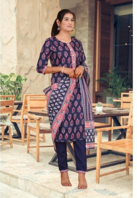 Jaipur fashion factory Printed Kurta, Trouser/Pant & Dupatta Set