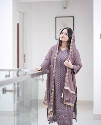 TVASMI Embroidered Kurta, Trouser/Pant & Dupatta Set
