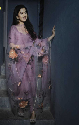 R CREATION Printed Kurta, Sharara & Dupatta Set
