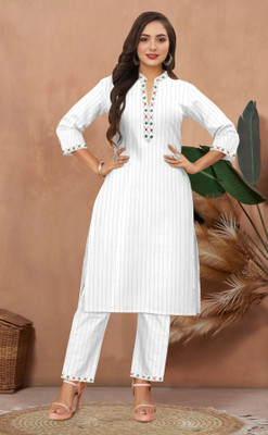 AYEZA CREATION Embroidered Kurta, Trouser/Pant & Dupatta Set