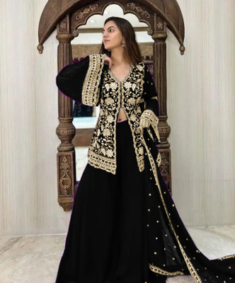 LIMBUDI CREATION Self Design Kurta, Trouser/Pant & Dupatta Set