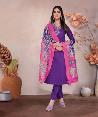 Ras Madhuri Embroidered Kurta, Trouser/Pant & Dupatta Set