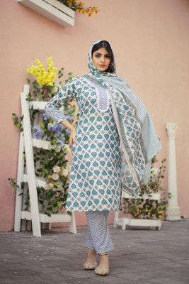 Biezun Printed Kurta, Salwar & Dupatta Set